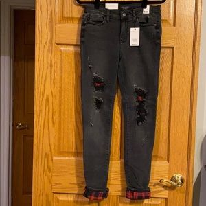 Judy Blue Buffalo Plaid jeans